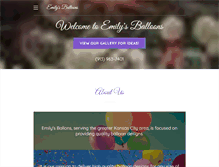 Tablet Screenshot of emilysballoons.com